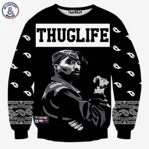 3d sweatshirt THUGLIFE hoodies