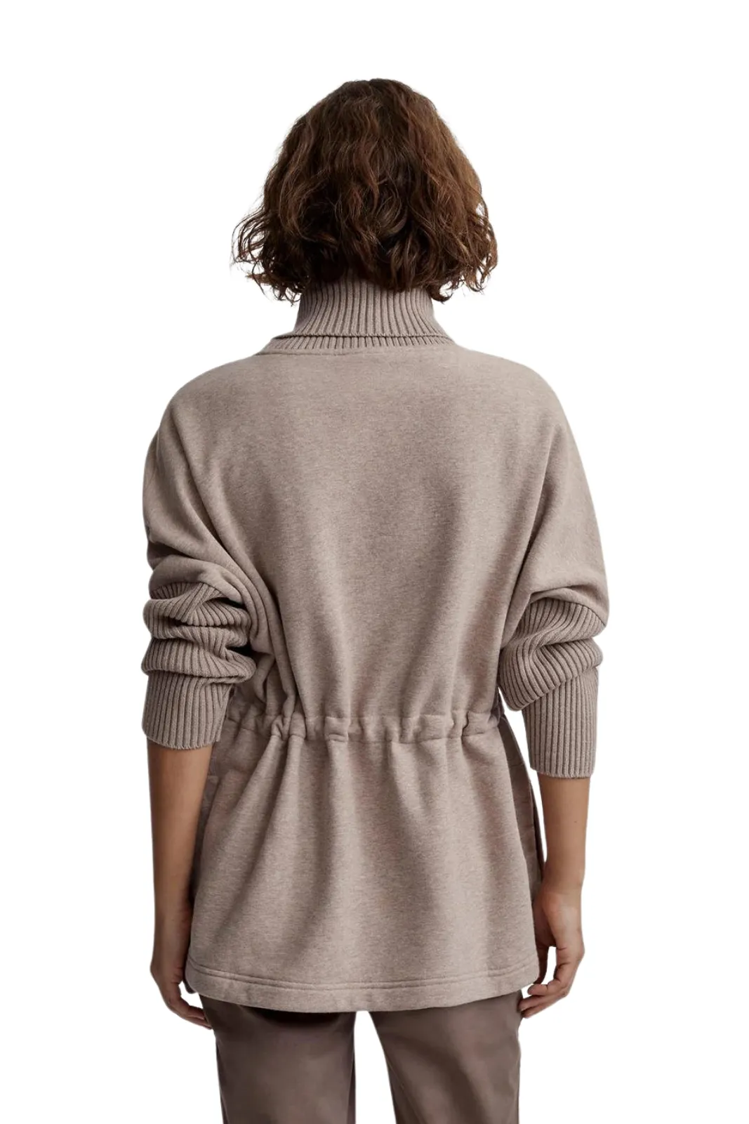 Cavello Longline Sweat, Taupe Marl