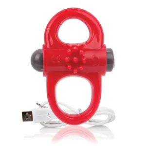 Charged Yoga Rechargeable Vibe Ring - Red