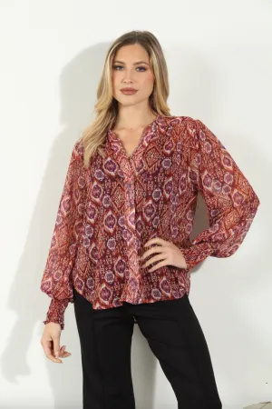 Chiffon Button Blouse - Nelly