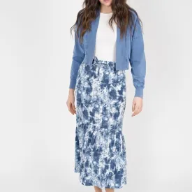 FYI LADIES TIERED MIDI SKIRT