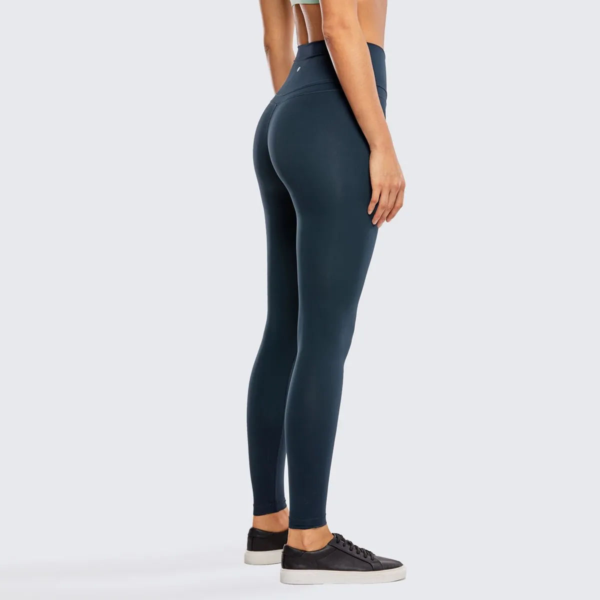 High Rise Seamless Navy Full Length Workout Leggings