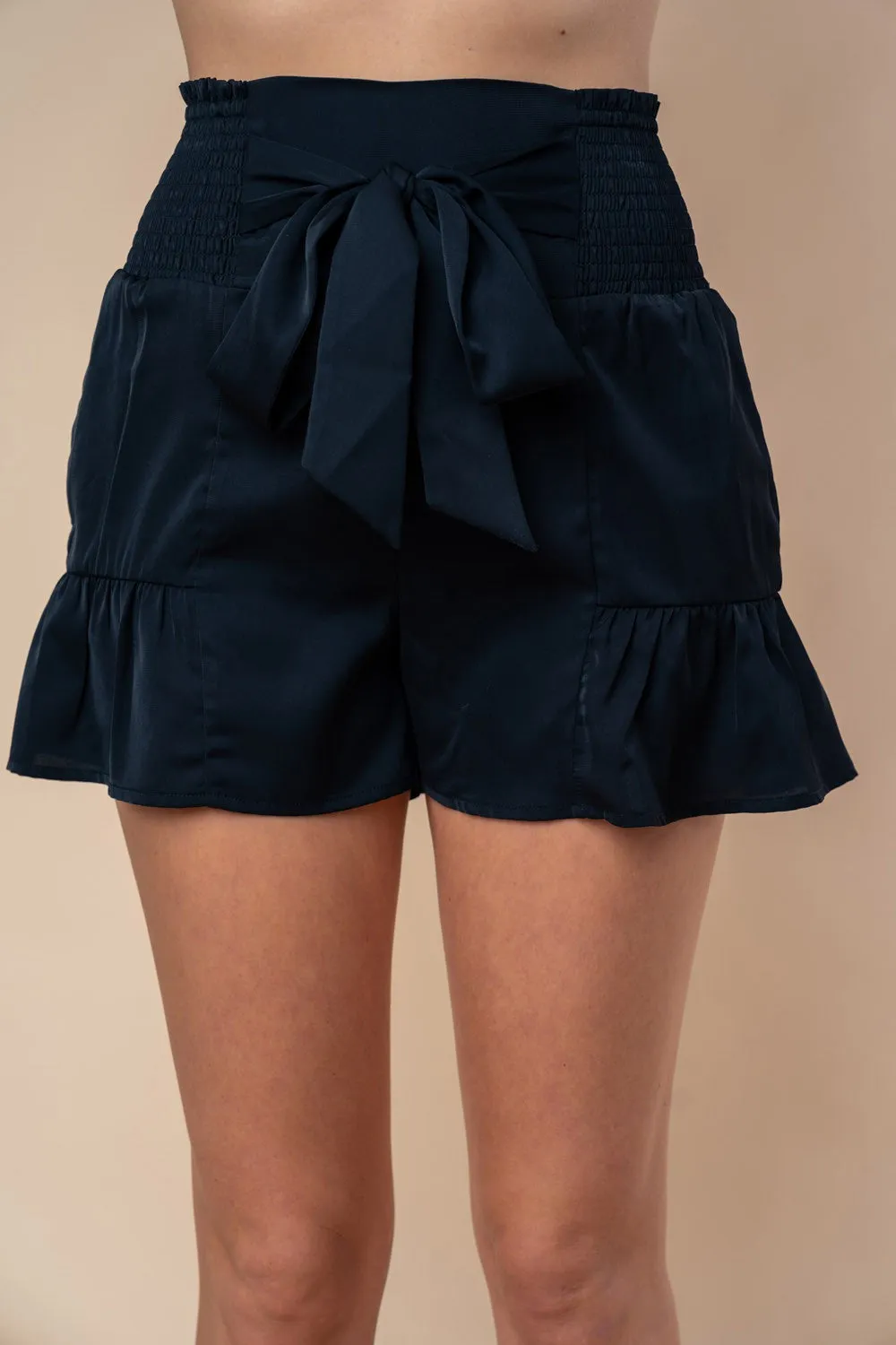 High Waisted Smocked Shorts