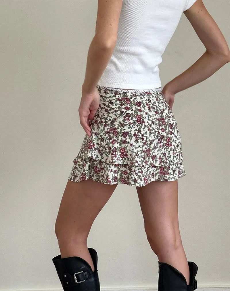 Luiso Mini Skirt in Vintage Bloom Ivory