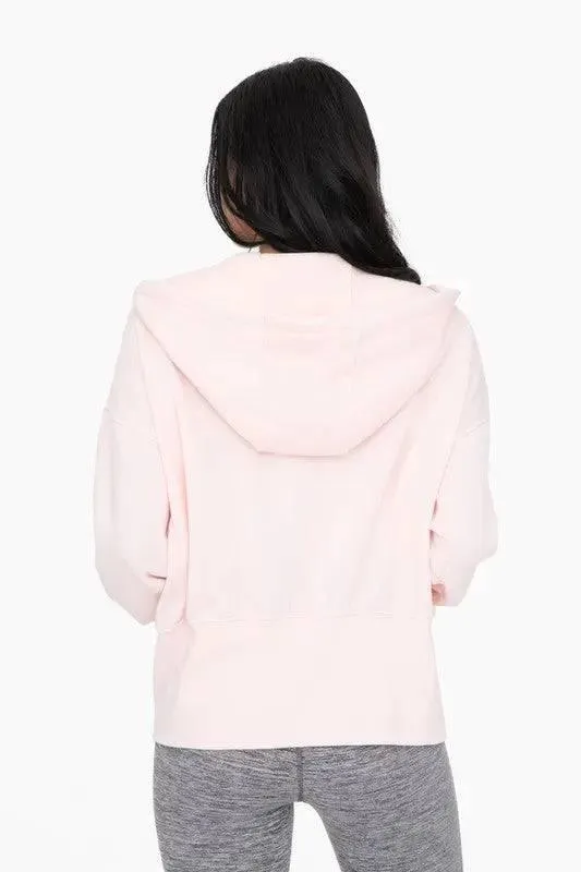 Mono B Blush Fleece ZIp Hoodie