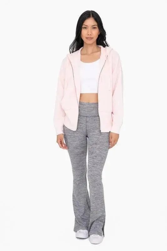 Mono B Blush Fleece ZIp Hoodie