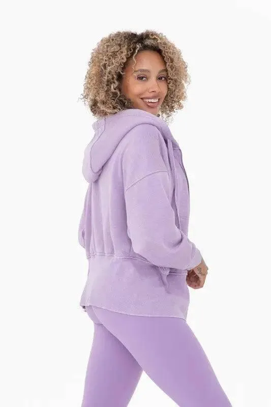 Mono B Blush Fleece ZIp Hoodie