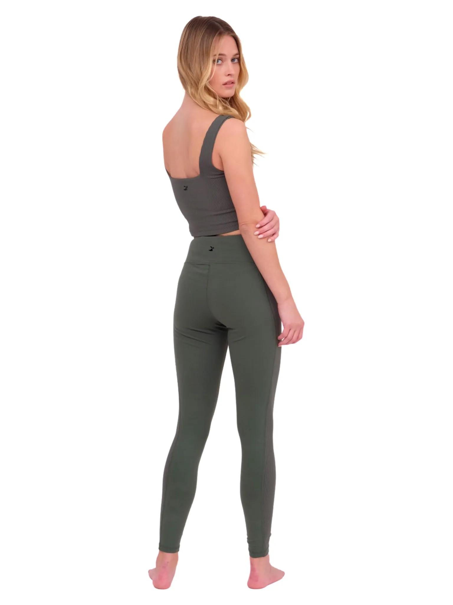 Olive Cutting Edge Yoga Pants