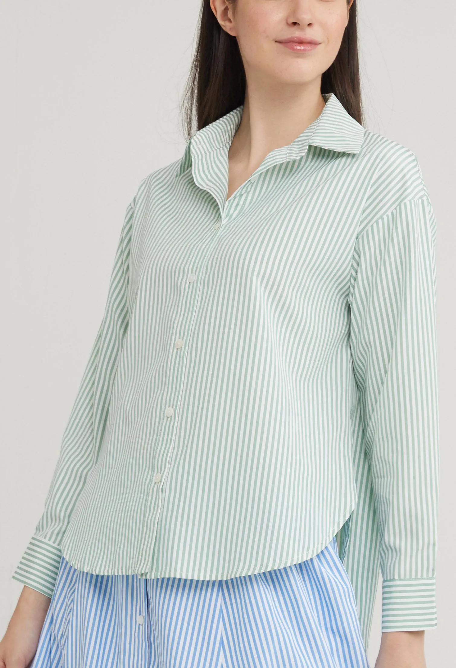 Picnic Striped Button Up Blouse