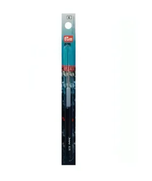 Prym Plastic Crochet Hook with Handle - Grey 14cm (7mm)