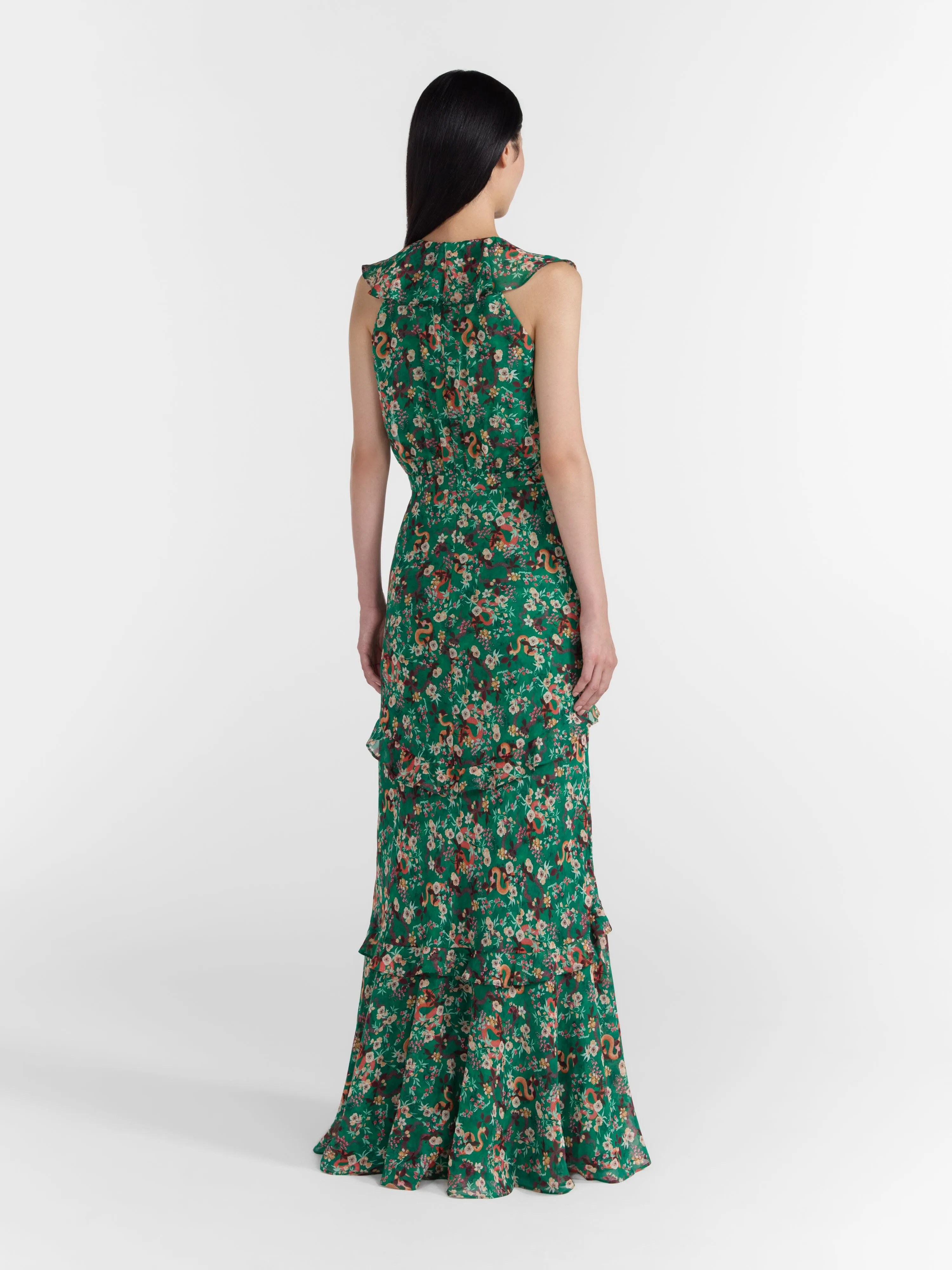 Rita Dress Emerald Hidden Ophidian