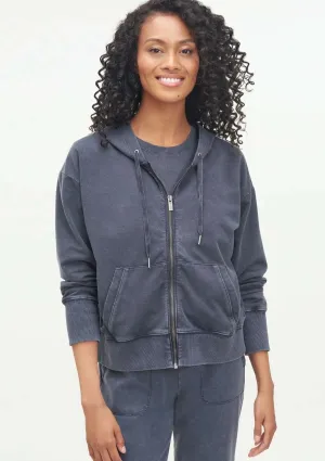 Splendid - Georgie Zip Hoodie in Navy