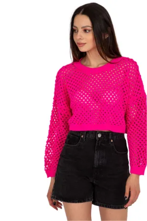 TEEK - Crop Mesh Long-Sleeved Top