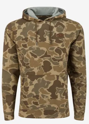 The Three End Camo Hoodie in Old School Timber by Drake