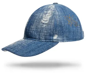 Upcycled Denim Baseball Cap M